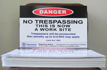Danger NO Trespassing Signs Jack Flash Signs